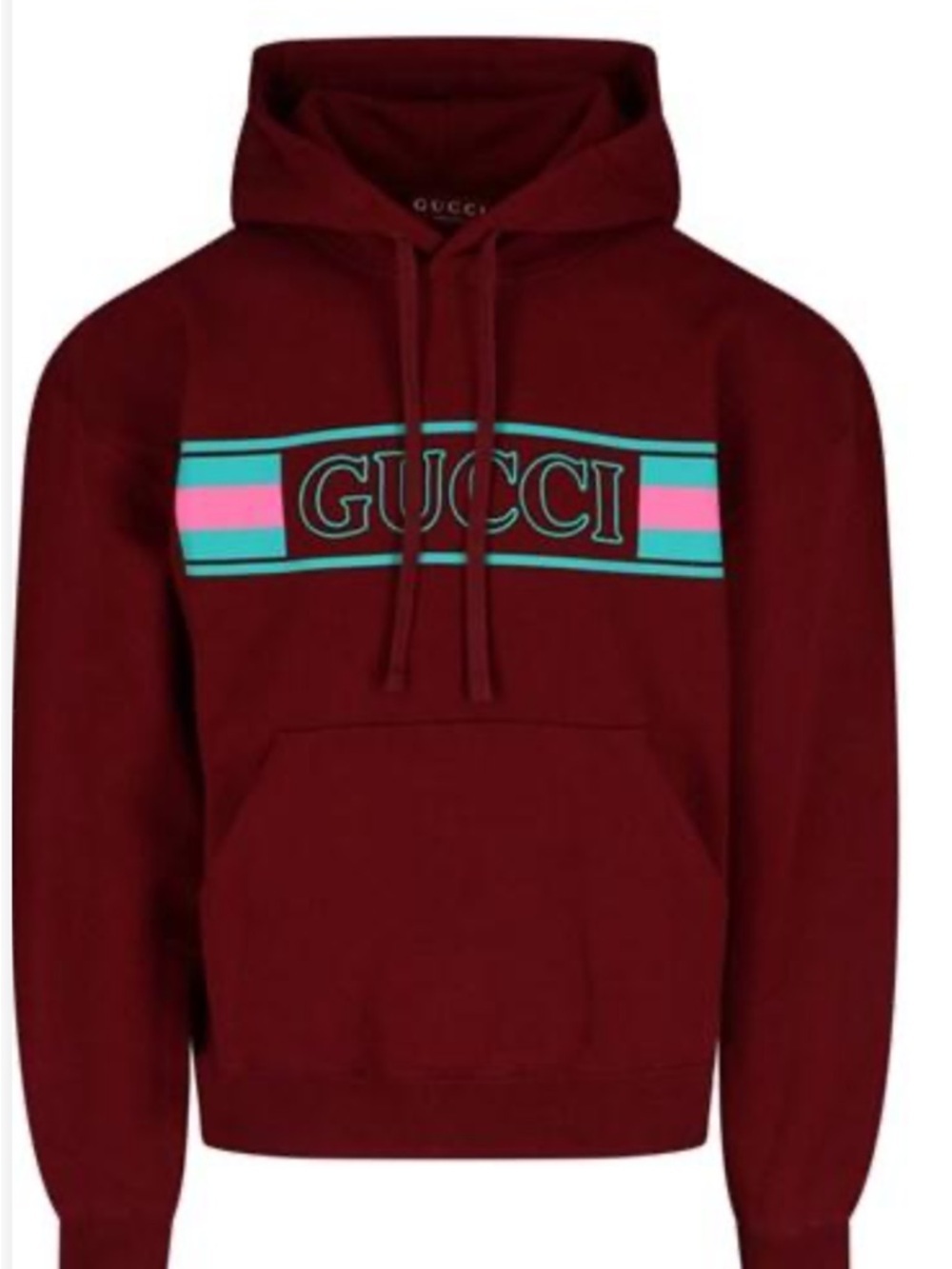 Men's Gucci jersey, cotton hoodie, vibrant logo size medium, made in Italy
